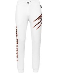 Philipp Plein - Logo-print Drawstring-waistband Track Pants - Lyst