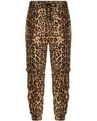 Dolce & Gabbana - Jogginghose Mit Leoparden-Print - Lyst