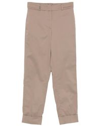 Peserico - Cuffed Trousers - Lyst