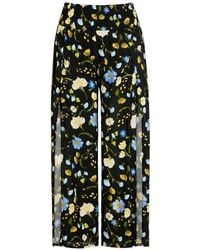 Seafolly - Shirred Floral-Print Trousers - Lyst