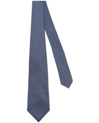 Kiton - Cravate À Motif Géométrique - Lyst