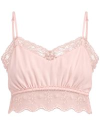 Simone Rocha - Lace-Trim Negligee Bralette - Lyst