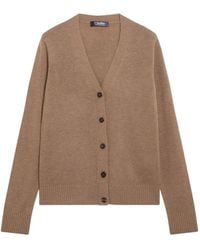 Max Mara - V-Neck Button-Down Cardigan - Lyst