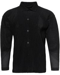 Homme Plissé Issey Miyake - Plissierte Hemdjacke - Lyst