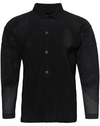 Homme Plissé Issey Miyake - Pleated Shirt Jacket - Lyst