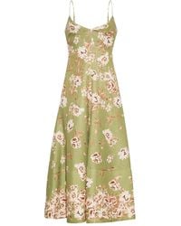 Cara Cara - Floral Midi Dress - Lyst