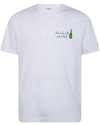 MC2 Saint Barth - Embroidered Cotton T-Shirt - Lyst