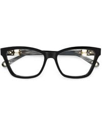 Chloé - Logo-Plaque Cat-Eye Glasses - Lyst