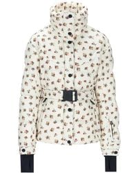 Moncler - Karshi Floral-Print Belted Ski Jacket - Lyst