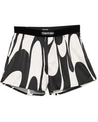 Tom Ford - Abstract-Print Logo Patched Boxer Shorts - Lyst