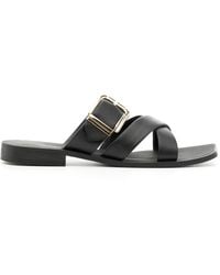 Senso - Gwen Buckle-Detail Leather Sandals - Lyst