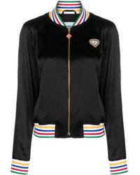 Casablancabrand - Rainbow Heart Silk Bomber Jacket - Lyst