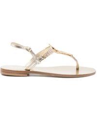 EDDI CUOMO - Glass-Embellished Sandals - Lyst