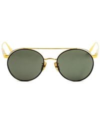 Linda Farrow - Round-Frame Sunglasses - Lyst