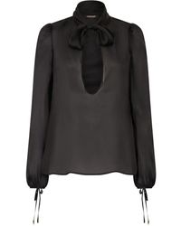 Roberto Cavalli - Bluse aus Seide - Lyst