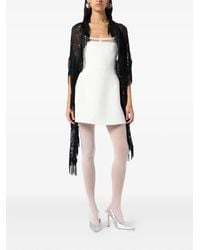 Blumarine - Lace Fringe Scarf - Lyst