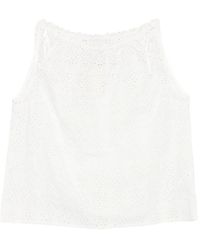Posse - Harriet Broderie-Anglaise Blouse - Lyst