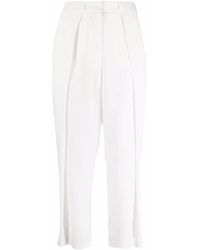Balmain - Pleated High-Waisted Trousers - Lyst