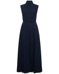 Gabriela Hearst - Durand Pleated Belted Maxi Dress - Lyst