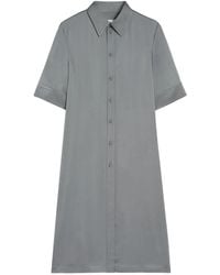 Jil Sander - Gesmockte Blouse Met Knopen - Lyst