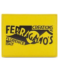 Ferragamo - Logo-print Leather Card Holder - Lyst