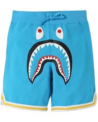A Bathing Ape - Shark Basketball Sweatshort - Lyst