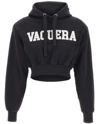 VAQUERA - Hoodie Met Schoudervulling En Logoprint - Lyst