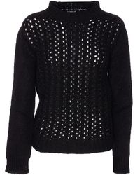 Dondup - Trui Met Geborduurd Logo En Ronde Hals - Lyst