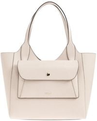 Furla - Small Lea Flap Leather Tote Bag - Lyst