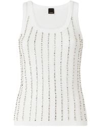 Pinko - Vest Top With Jewel Details - Lyst