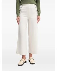 Benetton - Button-Detail Trousers - Lyst