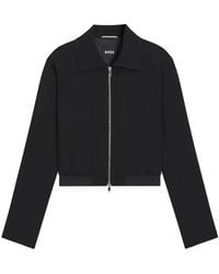 BOSS - Regular-Fit Zip-Up Jacket - Lyst