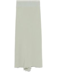 Rick Owens - Falda midi Calf Bias - Lyst
