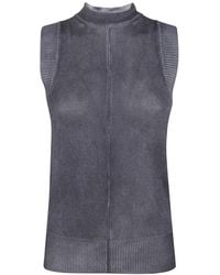 Pierantoniogaspari - Tie-Neck Sleeveless Top - Lyst