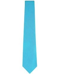 Kiton - Geometric-Pattern Silk Tie - Lyst