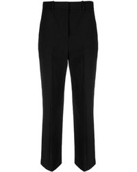Theory - High-waisted Cropped Trousers - Lyst