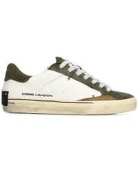 Crime London - Deconstructed Distressed-Effect Panelled Sneakers - Lyst