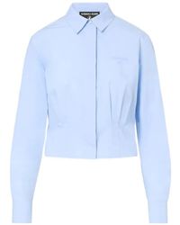 Iceberg - Pleated Cropped Shirt - Lyst