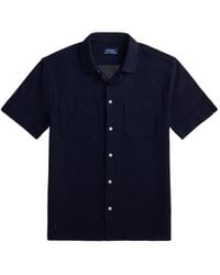 Polo Ralph Lauren - Mesh-Knit Patch-Pocket Shirt - Lyst