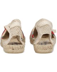 Manebí - Striped Tie Flat Espadrilles - Lyst