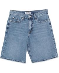 DKNY - Logo-Patch Shorts - Lyst