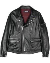 Undercover - Leather Biker Jacket - Lyst