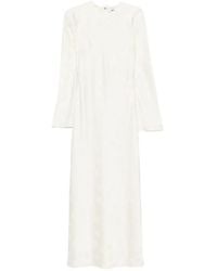 ROTATE BIRGER CHRISTENSEN - Robe Ls Biascut En Blanc - Lyst