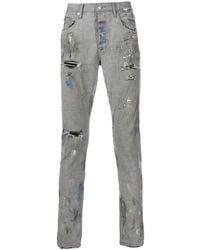 Purple Brand - Paint-Splattered Slim-Fit Jeans - Lyst