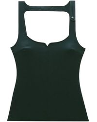 Courreges - Oberteil Aus Satin - Lyst