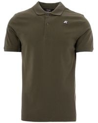 K-Way - Logo-Patch Polo Shirt - Lyst