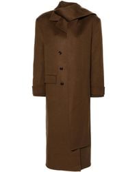 Sandro - Double-Breasted Wool Coat - Lyst