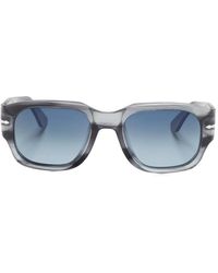 Persol - Striped Rectangle-Frame Sunglasses - Lyst