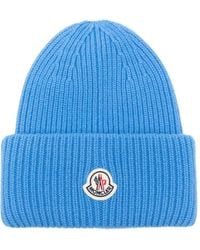 Moncler - Gorro De Lana Y Cachemir Con Logo - Lyst