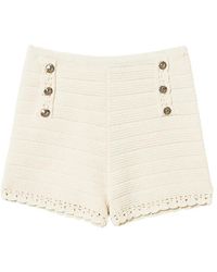 Twinset - Knit Shorts With Crochet Detail - Lyst